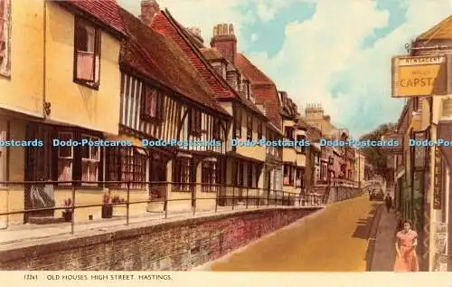 R391840 Hastings High Street Old Houses Shoesmith and Etheridge Norman