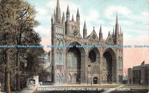 R391893 Peterborough Cathedral from St Johns Church B B Series A 8 1908