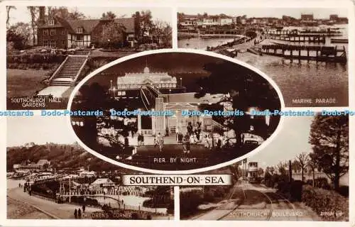 R393951 Southend on Sea 219691 Valentines RP 1938 Multi View