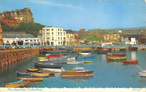 R393957 The Harbour Folkestone E T 172 Valentines Valchrome 1965