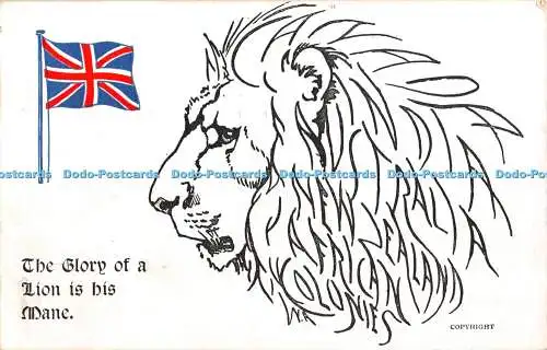 R393980 The Glory of a Lion is his Mane Boots The Chemists Patriotic Series A Tr