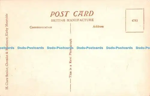 R393989 Hutton Le Hole Kirby Moorside H Clare Senior Chemist and Stationer RP