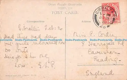 R394010 Gibraltar Alameda Rustic Laube Millar and Lang No 26 1920