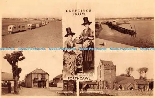 R390116 Grüße von Porthcawl Harvey Barton Mehrfachansicht