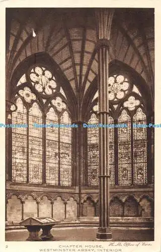 R394069 2 Chapter House Westminster Abbey Interior H M Office of Works John Swai