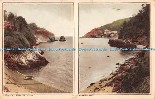 R390204 Torquay Beacon Cove Babbacombe 11 12 Photochrom Multi View