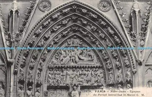R392147 Paris Notre Dame Tympan du Portail lateral Sud St Marcel C M