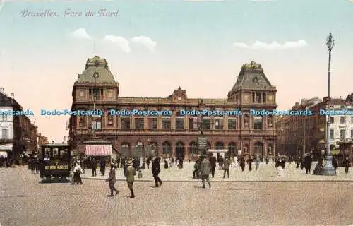 R392177 Postkarte Bruxelles Gare du Nord