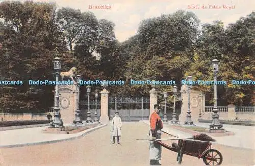 R392186 Bruxelles Entree du Palais Royal Grand Bazar de la Rue Neuve No 3761 a