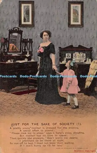 R394318 Just for the Sake of Society 1 Bamforth Series No 4674