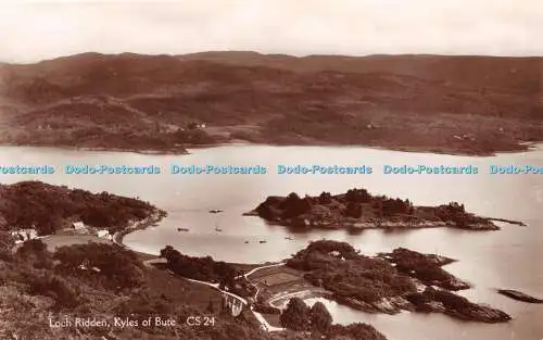 R392426 Kyles of Bute Loch geritten RP Postkarte