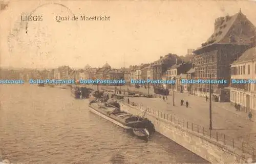 R390605 Liege Quai de Maestricht 98 1916