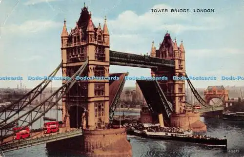 R392506 London Tower Bridge Valentine Valesque 1955