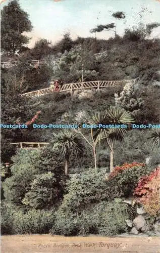 R394536 Rustic Bridges Rock Walk Torquay Friths Serie 1905