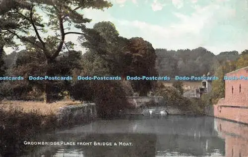 R392510 Groombridge Place Front Bridge and Moat Photochrom Exclusive Photo Color