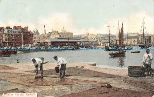 R390624 Barbican Fish Quay Plymouth 1907