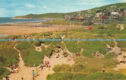 R390649 Blick von den Sand Hills Woolacombe PT1932 Colourmaster International Pr