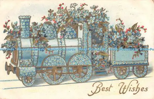 R392543 Best Wishes Lokomotive G A Neuheit Art Series Nr 1269 1908