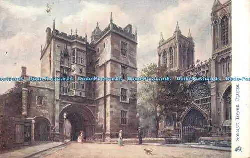 R392544 Bristol Norman Tower Tuck Oilette Postkarte 1784 1904