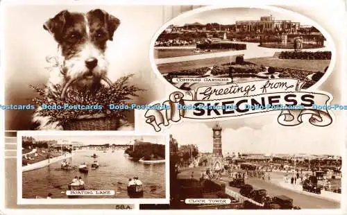 R390659 Hundegrüße aus Skegness 58 A Bamforth RP 1955 Multi View