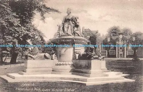 R392552 Ipswich Christchurch Park Queen Victoria Statue F Frith No 51249 1904