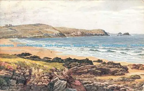 R392563 Newquay Pentire Point and Fistral Bay J Salmon A R Quinton 1922