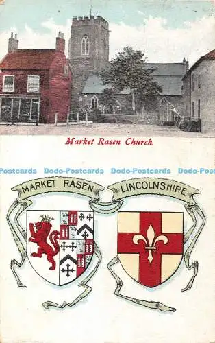 R394608 Market Rasen Church Lincolnshire C S Fieldhouse 1907