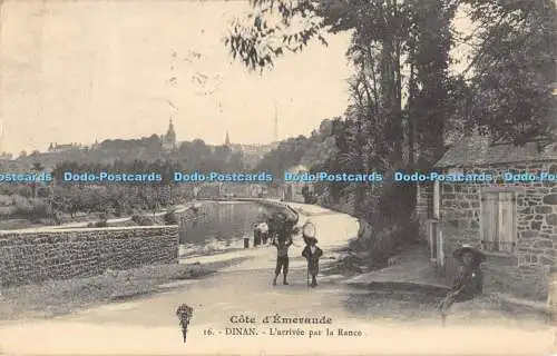 R390761 Cote dEmeraude 16 Dinan Larrivee par la Rance 1913