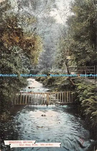 R394949 Beautiful Britain Glen Meay River Isle of Man Knight Series No 1768 1906