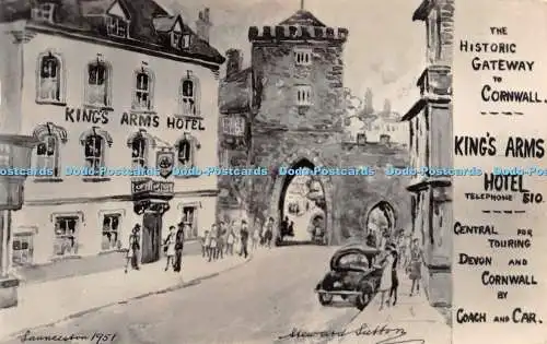 R393008 Historisches Tor zum Cornwall Kings Arms Hotel Central für Touring Devon