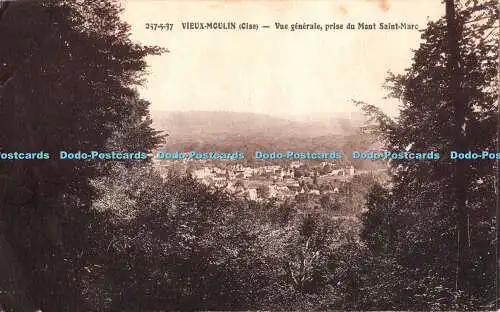 R393015 257 5 37 Vieux Moulin Oise Vue generale prise du Mont Saint Marc H Bruno