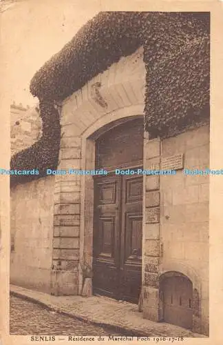 R395041 Senlis Residence du Marechal Foch Postkarte