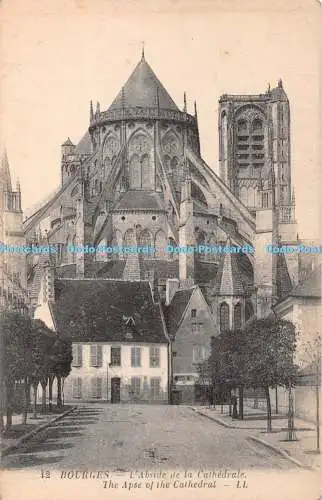 R395042 Bourges Die Apsis der Kathedrale LL 12 Levy Fils