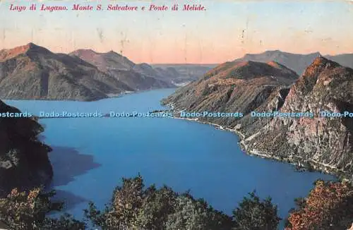 R393025 Lago di Lugano Monte S Salvatore e Ponte di Melide Alfredo Finzi 7021 19