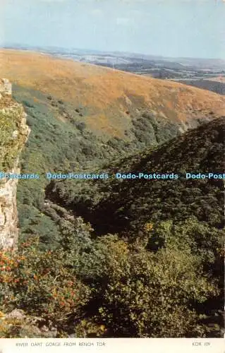 R395064 River Dart Gorge von Bench Tor Jarrold Cotman Farbe
