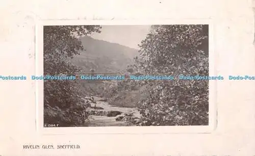 R393312 P 1394 F Rivelin Glen Sheffield 1908 Rotary Photographic Plate Sunk Gem