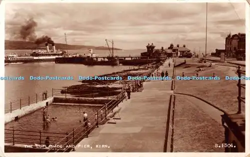 R393365 The Esplanade and Pier Kirn B 1504 Valentines RP 1955