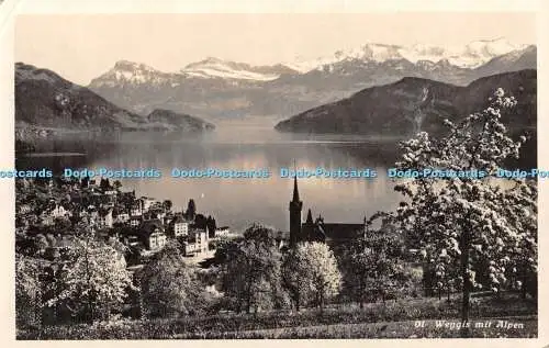 R390237 01 Weggis mit Alpen Foto Schneider Weggis Luzern Vitznau