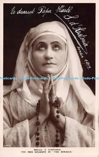 R396496 Mdlle S D Astoria Die Nonne Solistin im Wunder Bassano