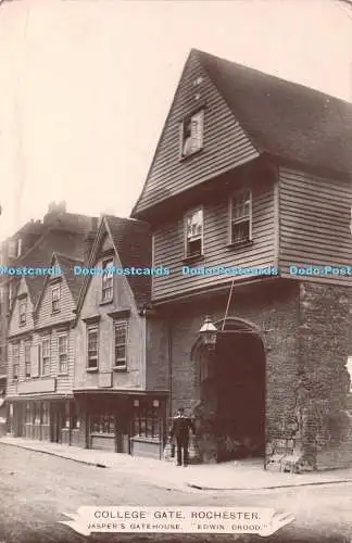 R396589 Rochester College Gate Jasper Gatehouse Edwin Drood W N Eastgate Serie