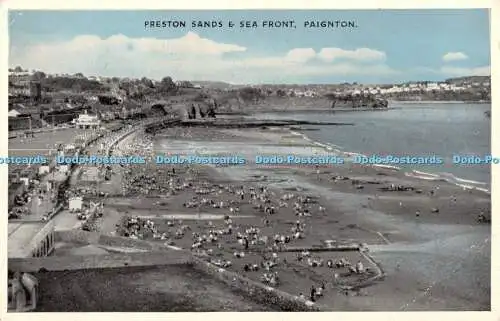 R398709 Paignton Preston Sands and Sea Front E T W Dennis Photoblue 1962