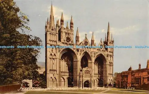 R398855 Peterborough Kathedrale Westfront F Frith Postkarte