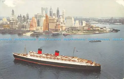 R398951 Cunard R M S Queen Elizabeth Postkarte