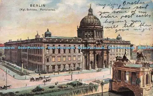 R400909 Berlin Kgl Schloss Portalseite 1911