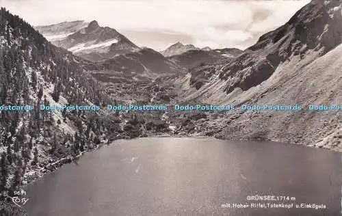 R397070 Grunsee 1714 m mit Hoher Riffel Totenkopf u Eiskogele Cosy Verlag Alfred
