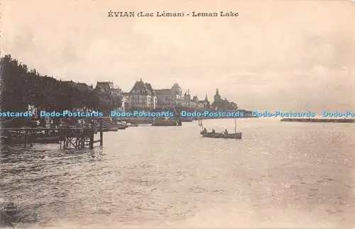 R401106 Evian Lac Leman Leman Lake Giletta Postkarte