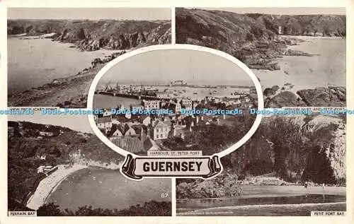 R401123 Guernsey Harbour St Peter Port View From Icart Point Multi View 1952