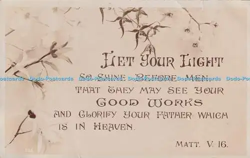 R397384 Let Your Light Matt V 16 236 A und G Taylors Reality Serie 1905
