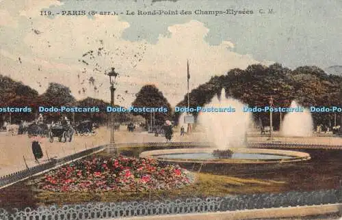R401327 Paris Le Rond Point Des Champs Elysees C M 1913