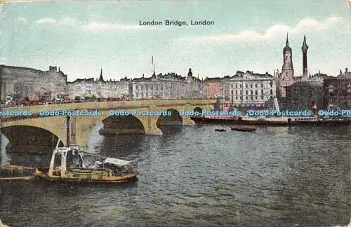 R403133 London London Bridge Postkarte 1911